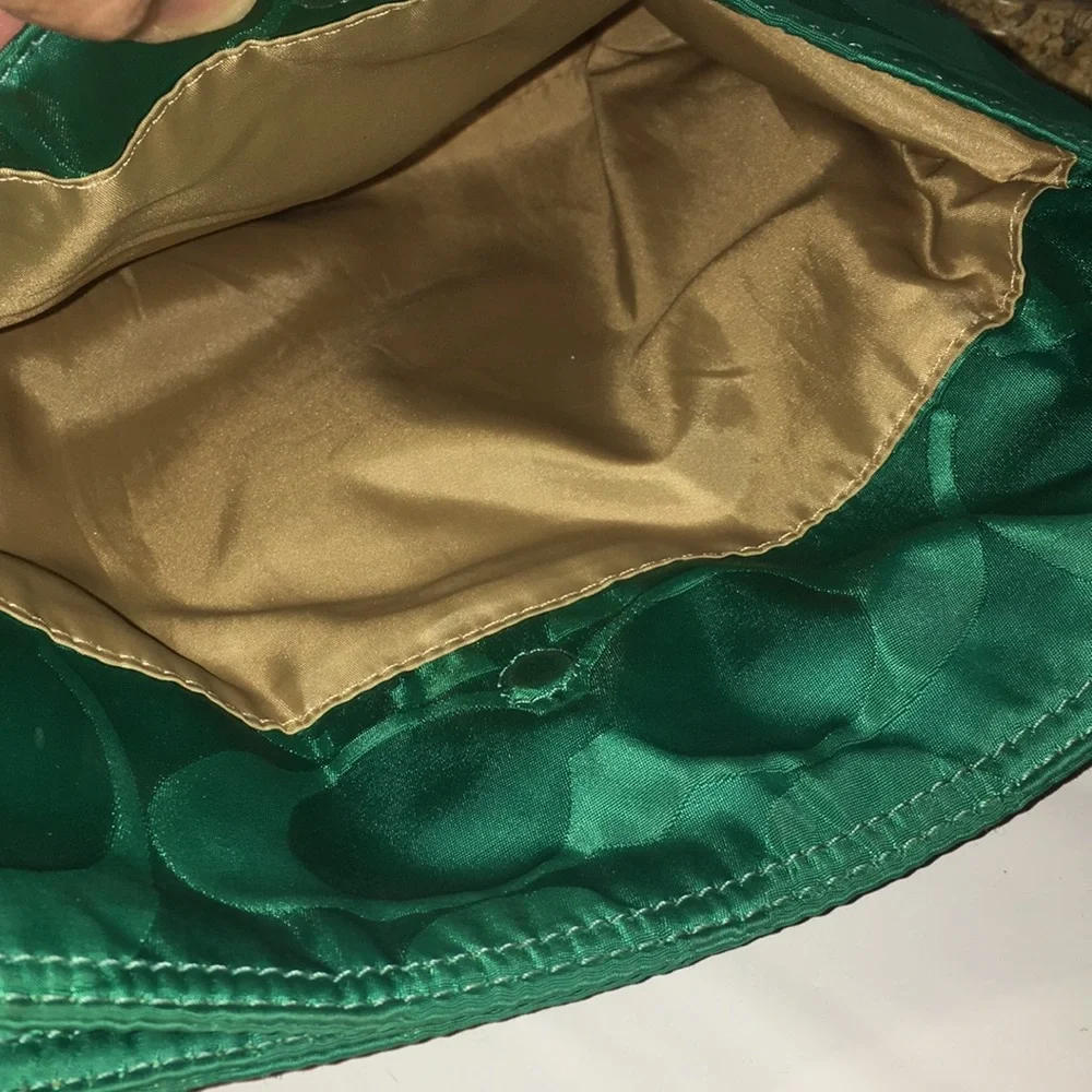 Coach Green Signature Nylon Crossbody Bag - Picture 8 of 9